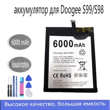 KD 2024 Аккумулятор для Doogee S98 S99 S98 PRO 6000mAh + инструмент для разборки + аккумуляторный клеток
