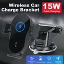 для Doogee S100 15 Вт Беспроводное Автомобильное Зарядное Устройство С Автоматическим Зажимом Qi Быстрая Зарядка Телефона X Держатель Вентиляционное Отверстие Зарядка
