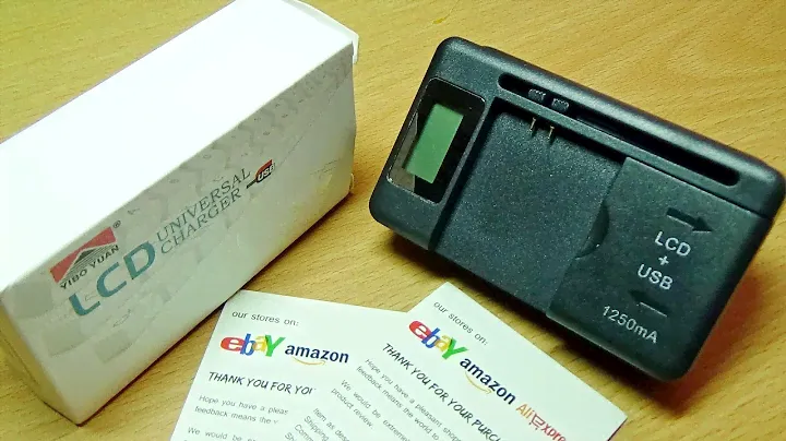 Универсальное зарядное устройство YIBOYUAN SS-5 с USB & LCD за 2,5$