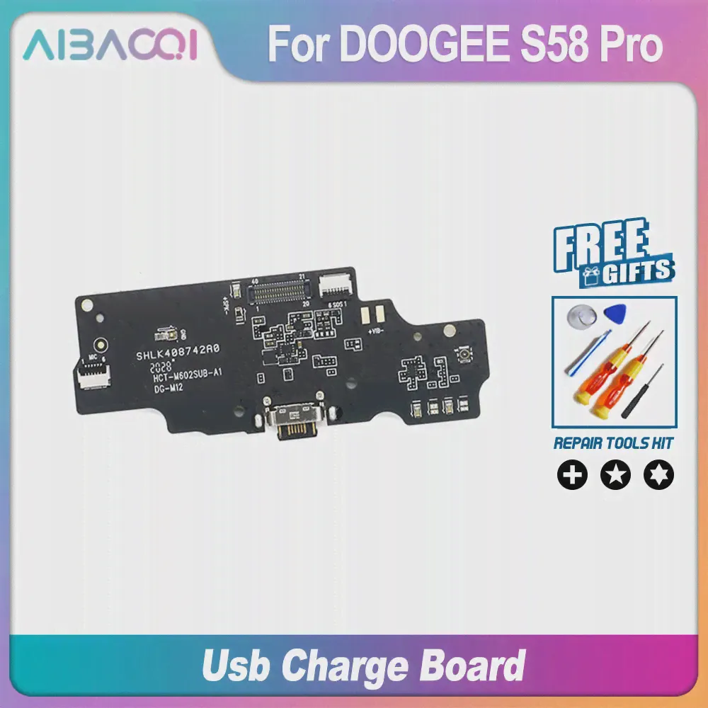 Новая оригинальная плата зарядки от USB-разъема для телефона Doogee S58 Pro