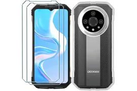 Прозрачный силиконовый чехол MyPads для Doogee V31GT 6.58" + Закаленное стекло