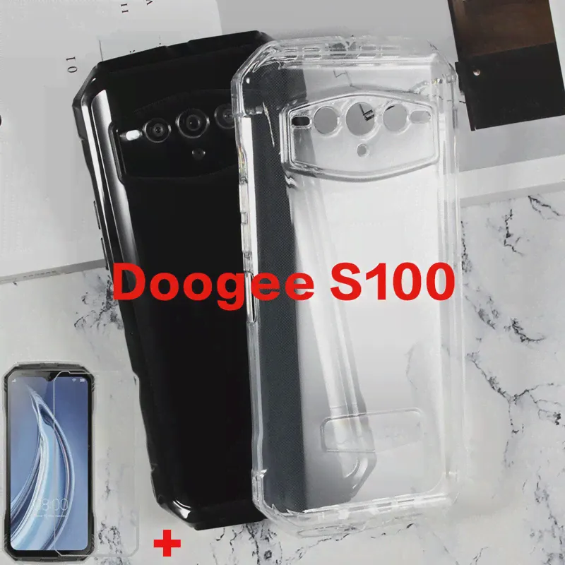 2 в 1, мягкий чехол из ТПУ Для Doogee S100, силиконовое Защитное стекло для Doogee S100 (art.: 3920c0789de8d)-3