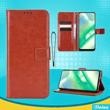 Противоударный Чехол на Doogee S110 с карманом для фото и карт / Чехол книжка для смартфона Doogee S110 / экокожа, кошелек, защитный, магните, Коричневый