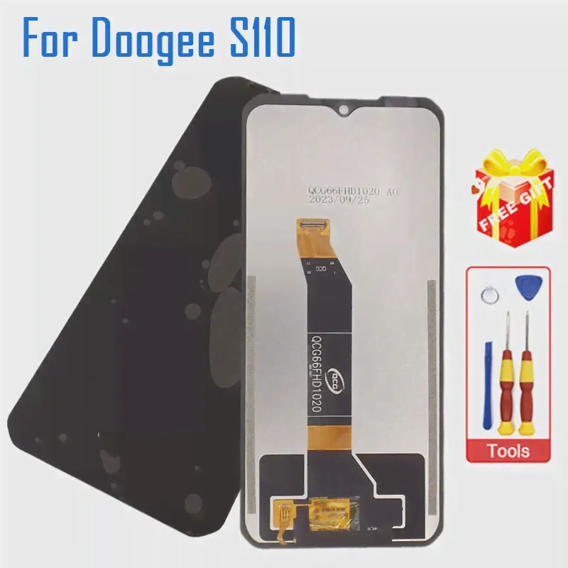 Новый оригинальный ЖК-дисплей с сенсорным экраном DOOGEE S110 Сменные аксессуары для смартфона DOOGEE S110