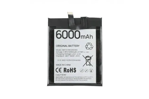 Аккумуляторная батарея MyPads 6000mAh BAT22M196000 на телефон Doogee V20 + инструменты для вскрытия + гарантия