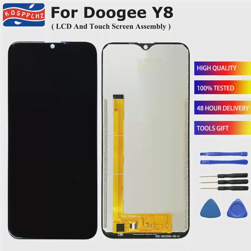 Оригинальный Дисплей Для Doogee Y8 LCD Touch Screen Digitizer В Сборе Замена Для DOOGEE X90L LCD Screen + Клей