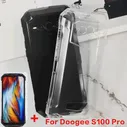 Защитное Стекло 2 в 1 Для Doogee S100 Pro Силиконовый Чехол Caso Gel Pudding Прозрачный Чехол Для Телефона Doogee S100 Pro Soft TPU Case