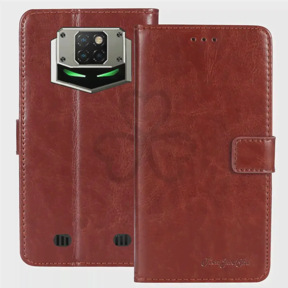 🛍 Силиконовый чехол-книжка для Doogee n100, S88, N20 Pro, из ТПУ в деловом стиле-0
