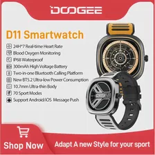 DOOGEE D11 водонепроницаемые умные часы с Bluetooth, пульсометром и аккумулятором на 300 мАч (art.: 3920bd7b6f073)