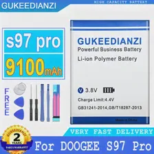 🛍 Сменный аккумулятор GUKEEDIANZI S97 Pro (BAT21ZN1318500) 9100 мАч для DOOGEE S97 Pro S97 Pro мобильный телефон аккумулятор + Инструменты