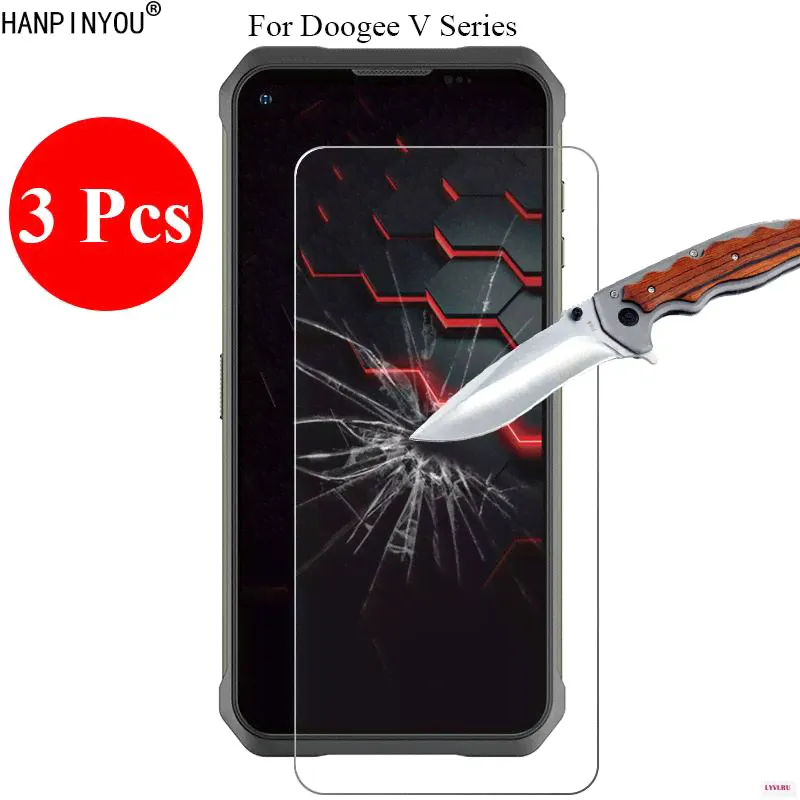 3 штуки защитного стекла для смартфонов Doogee V30 V30T V10 V11 V20 Защитные пленки-0