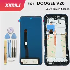 Новый Оригинальный 6,43 "Для DOOGEE V20 ЖК-дисплей С Рамкой + Сенсорный экран Дигитайзер В Сборе, Сменное Стекло Для Телефона Doogee V20