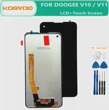 Оригинал Для Doogee V10 V11 ЖК-дисплей + Сенсорный Экран Дигитайзер Датчика В Сборе Замена Передней панели дисплея V10 Стеклянный ЖК-дисплей